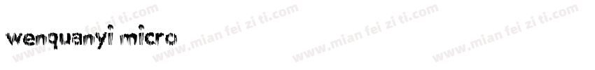 wenquanyi micro字体转换